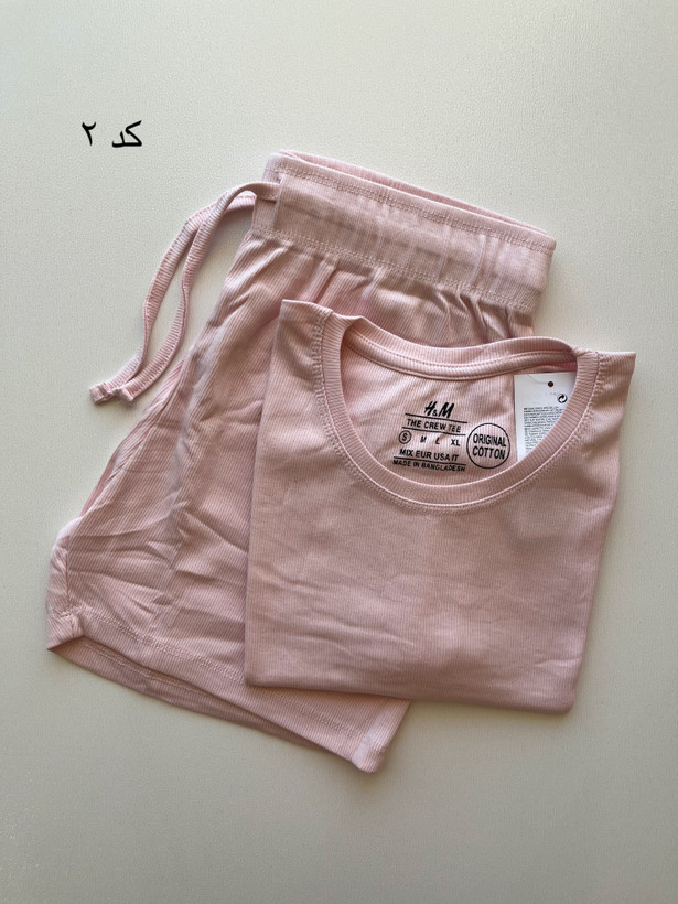 ست کراپ شورتک کبریتی وارداتی H&M