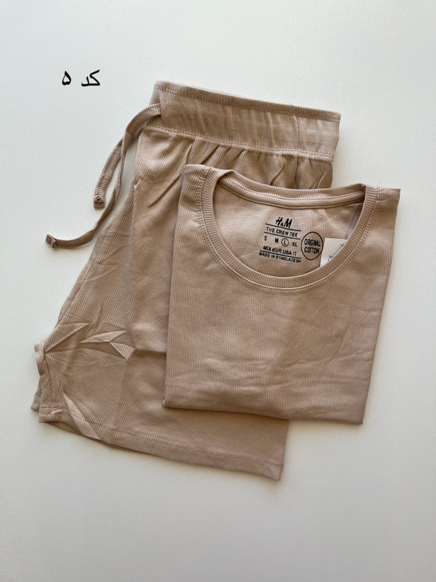 ست کراپ شورتک کبریتی وارداتی H&M