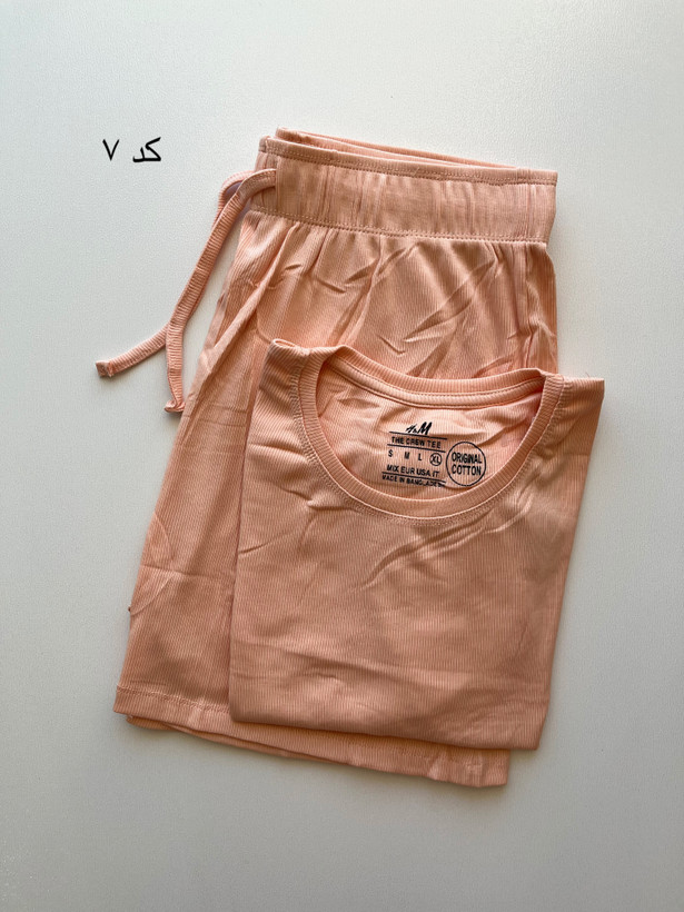 ست کراپ شورتک کبریتی وارداتی H&M