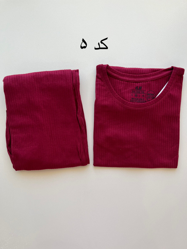 ست تیشرت شلوار کبریتی وارداتی H&M