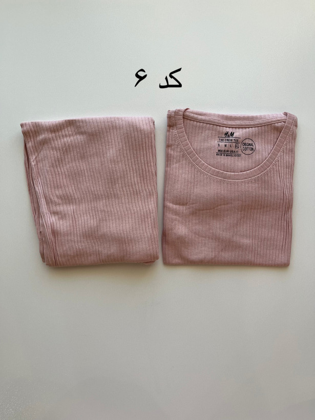 ست تیشرت شلوار کبریتی وارداتی H&M