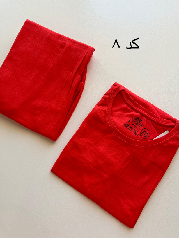 ست تیشرت شلوار کبریتی وارداتی H&M