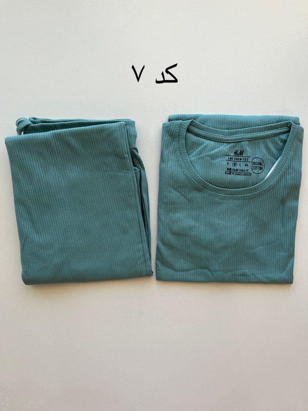 ست تیشرت شلوار کبریتی وارداتی H&M