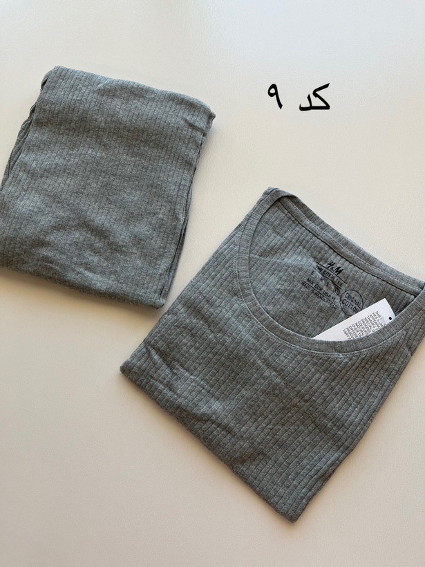 ست تیشرت شلوار کبریتی وارداتی H&M